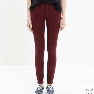 Madewell Sateens in Deep Plum